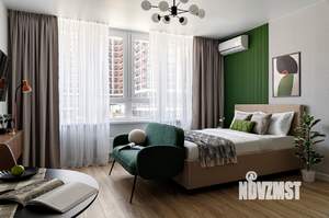 Студия квартира, на длительный срок, 28м2, 2/16 этаж