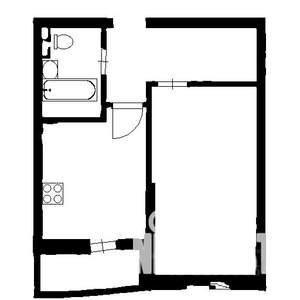 1-к квартира, на длительный срок, 40м2, 18/21 этаж