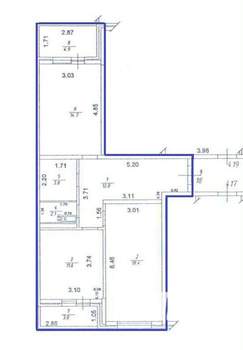 2-к квартира, на длительный срок, 64м2, 1/16 этаж