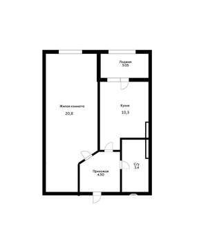 1-к квартира, на длительный срок, 41м2, 7/25 этаж