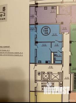 1-к квартира, на длительный срок, 50м2, 10/16 этаж