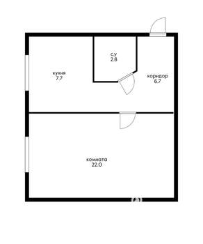 1-к квартира, на длительный срок, 40м2, 2/5 этаж