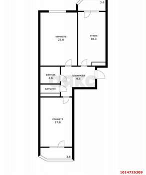 2-к квартира, на длительный срок, 80м2, 18/18 этаж