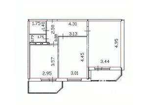 2-к квартира, на длительный срок, 53м2, 9/14 этаж
