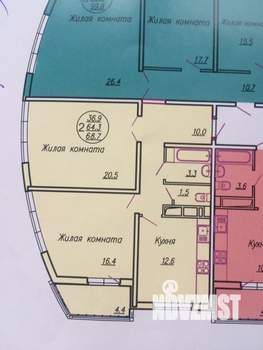 2-к квартира, на длительный срок, 70м2, 7/22 этаж