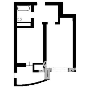 1-к квартира, на длительный срок, 45м2, 14/16 этаж
