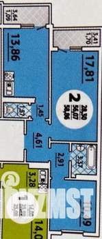 2-к квартира, на длительный срок, 63м2, 7/17 этаж