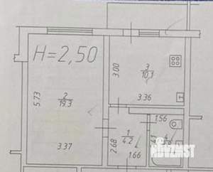 1-к квартира, на длительный срок, 40м2, 4/16 этаж