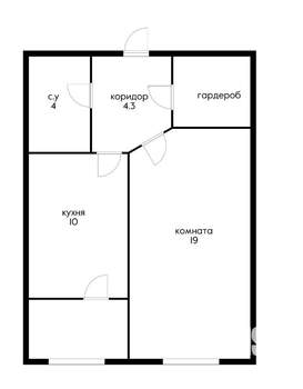 1-к квартира, на длительный срок, 42м2, 21/26 этаж