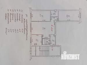 3-к квартира, на длительный срок, 58м2, 1/5 этаж