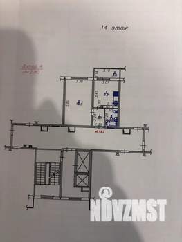 1-к квартира, посуточно, 37м2, 14/14 этаж