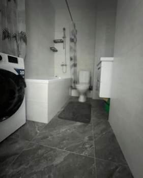 Студия квартира, на длительный срок, 24м2, 3/9 этаж