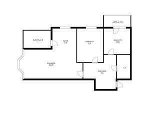 3-к квартира, на длительный срок, 73м2, 16/16 этаж