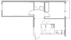 2-к квартира, на длительный срок, 50м2, 3/5 этаж