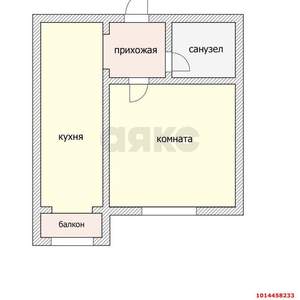 1-к квартира, на длительный срок, 30м2, 6/9 этаж