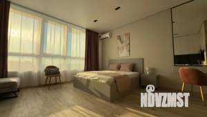 Студия квартира, посуточно, 35м2, 20/25 этаж
