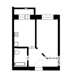 1-к квартира, на длительный срок, 34м2, 3/4 этаж