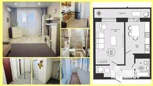 1-к квартира, на длительный срок, 39м2, 12/19 этаж