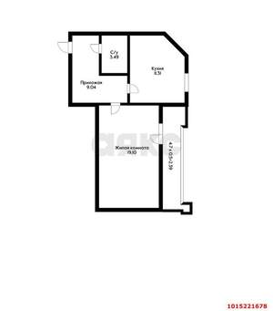 1-к квартира, на длительный срок, 43м2, 14/17 этаж