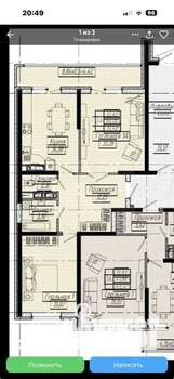 2-к квартира, на длительный срок, 67м2, 11/21 этаж