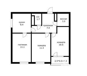 3-к квартира, на длительный срок, 56м2, 16/16 этаж