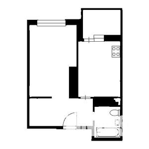 1-к квартира, на длительный срок, 48м2, 13/24 этаж