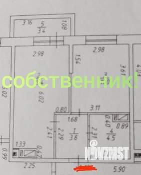 2-к квартира, на длительный срок, 38м2, 7/17 этаж