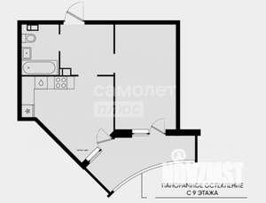 1-к квартира, на длительный срок, 35м2, 9/22 этаж