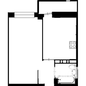 1-к квартира, на длительный срок, 36м2, 5/5 этаж