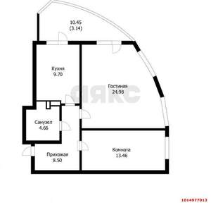2-к квартира, на длительный срок, 64м2, 3/17 этаж
