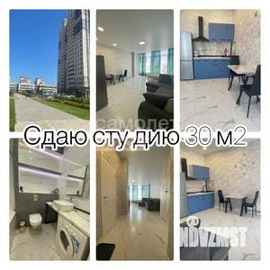 Студия квартира, на длительный срок, 32м2, 19/24 этаж