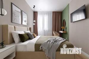 1-к квартира, посуточно, 40м2, 2/17 этаж