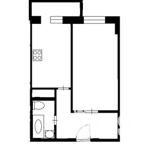 1-к квартира, на длительный срок, 43м2, 9/16 этаж