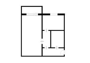 1-к квартира, на длительный срок, 33м2, 9/10 этаж