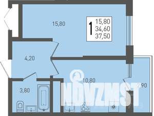 1-к квартира, вторичка, 38м2, 14/24 этаж