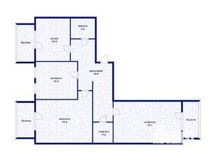 3-к квартира, вторичка, 95м2, 3/7 этаж