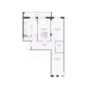 3-к квартира, вторичка, 80м2, 9/17 этаж