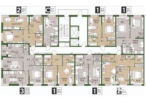 3-к квартира, вторичка, 70м2, 3/16 этаж