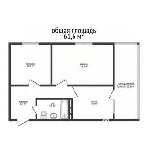 2-к квартира, вторичка, 49м2, 14/17 этаж