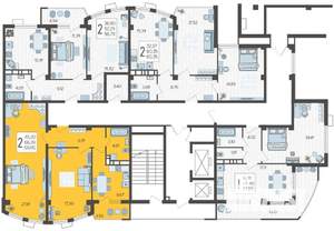 2-к квартира, вторичка, 70м2, 10/21 этаж