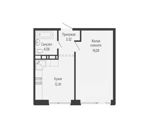 1-к квартира, вторичка, 39м2, 13/24 этаж