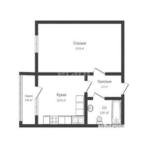 1-к квартира, вторичка, 38м2, 1/16 этаж