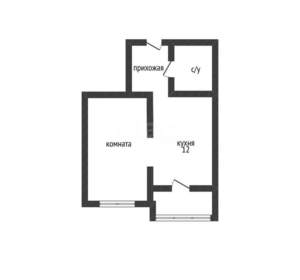 1-к квартира, вторичка, 40м2, 6/17 этаж