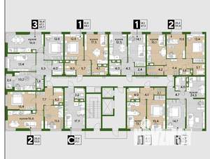 1-к квартира, вторичка, 37м2, 12/16 этаж