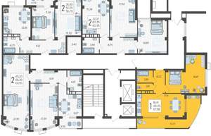 1-к квартира, вторичка, 58м2, 12/21 этаж