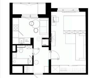 1-к квартира, вторичка, 36м2, 1/3 этаж