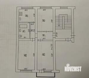 3-к квартира, вторичка, 59м2, 3/5 этаж