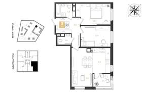3-к квартира, вторичка, 75м2, 10/18 этаж