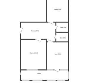 2-к квартира, вторичка, 63м2, 15/24 этаж
