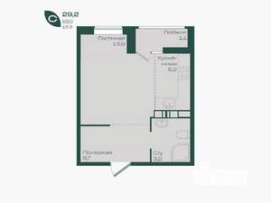 Студия квартира, вторичка, 29м2, 4/18 этаж